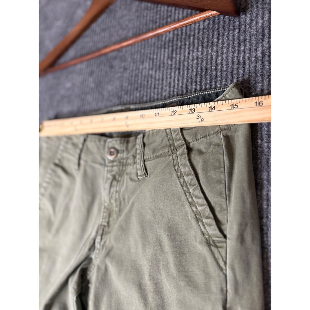 Lucky Brand Womens Olive Green Cargo Pants Zipper Ankle Slim Utility Size 6/28 - Picture 8 of 9